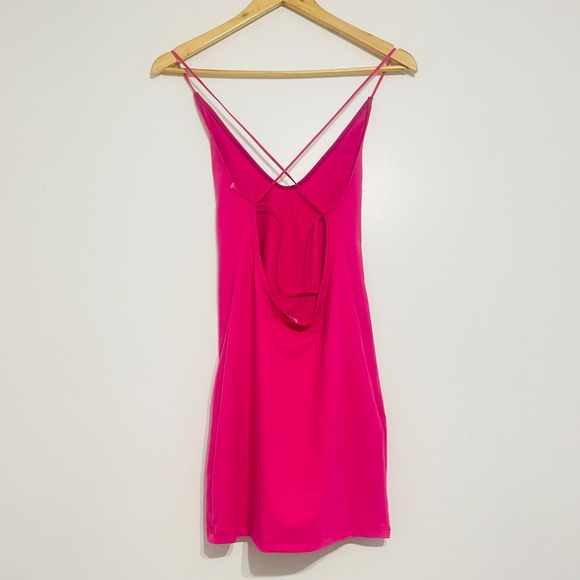 NWOT Intimately FP Crisscross Back Strappy Mini Slipdress in Rose Violet - Picture 3 of 9